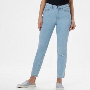 Denim & Co. Petite Classic Denim Ankle Jeans 3822